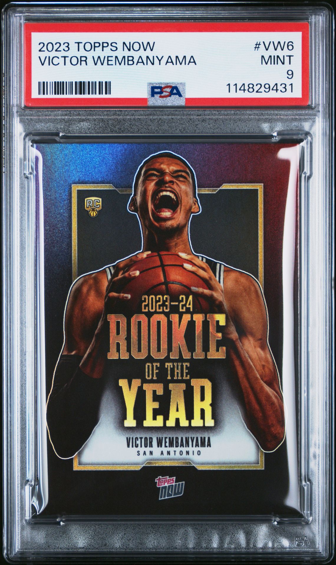 2023 Topps Now Victor Wembanyama #Vw6 Mint 9 front