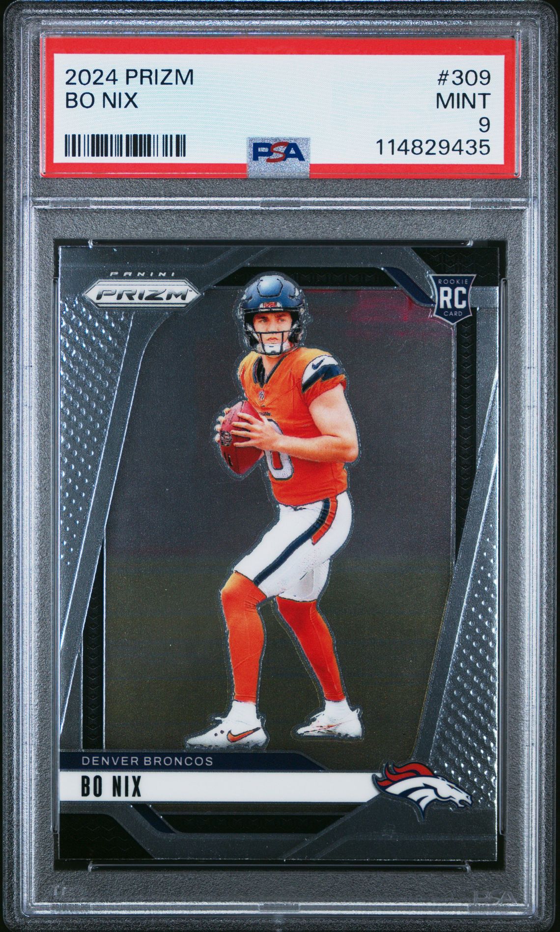 2024 Panini Prizm Bo Nix #309 Mint 9 front