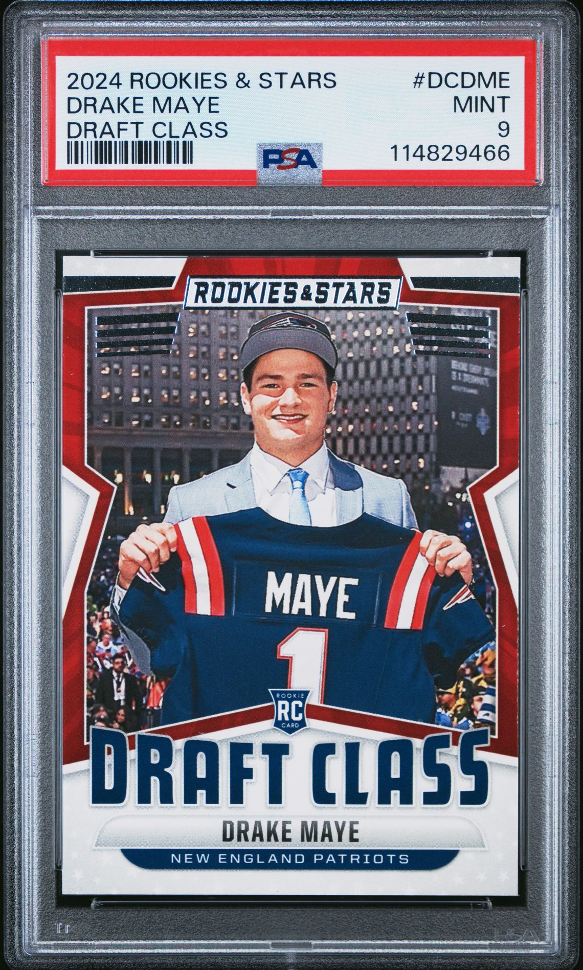 2024 Panini Rookies & Stars Draft Class Drake Maye #Dcdme Mint 9 front