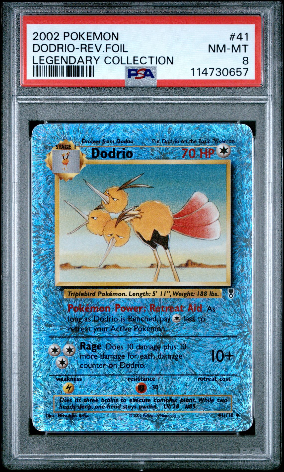 2002 Pokemon Legendary Collection Dodrio-Rev.foil #41 (Legendary Collection) Nm-Mt 8 front