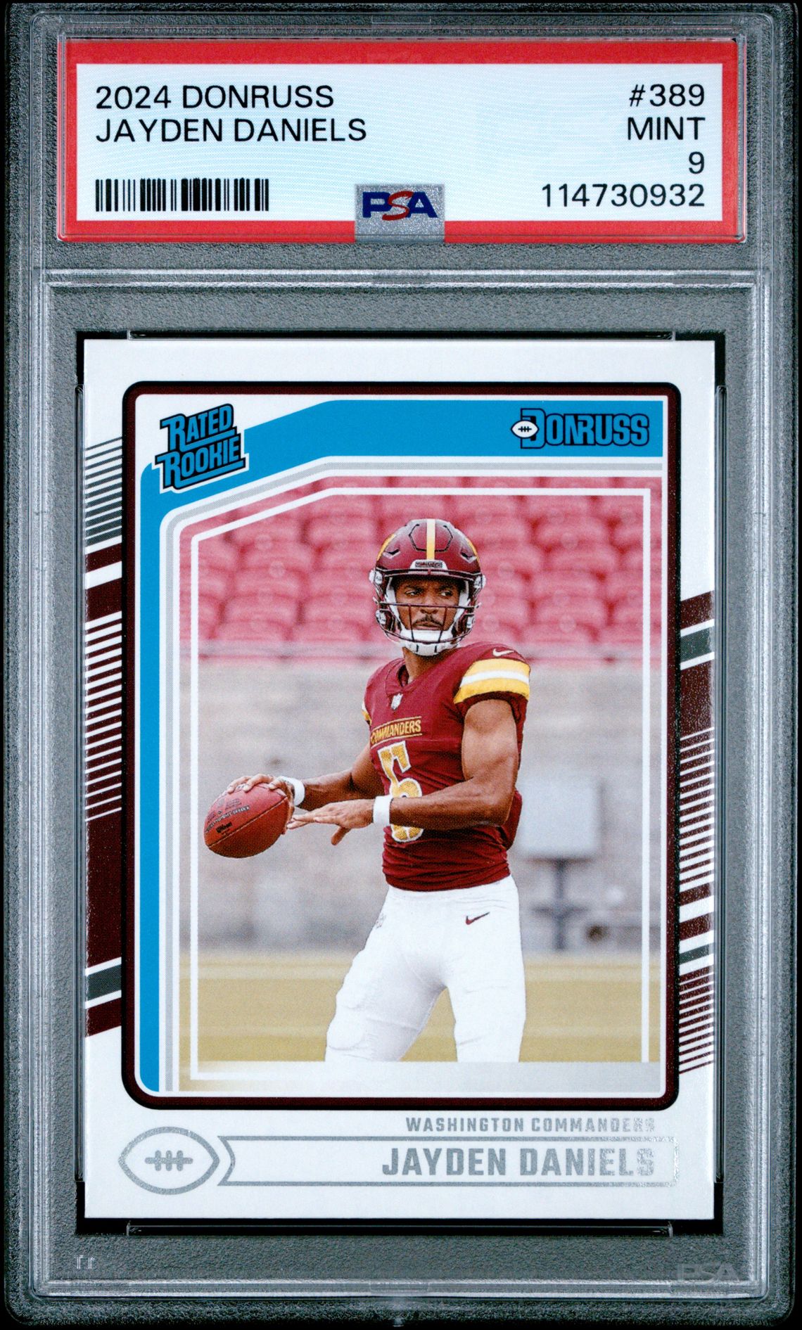 2024 Panini Donruss Jayden Daniels #389 Mint 9 front