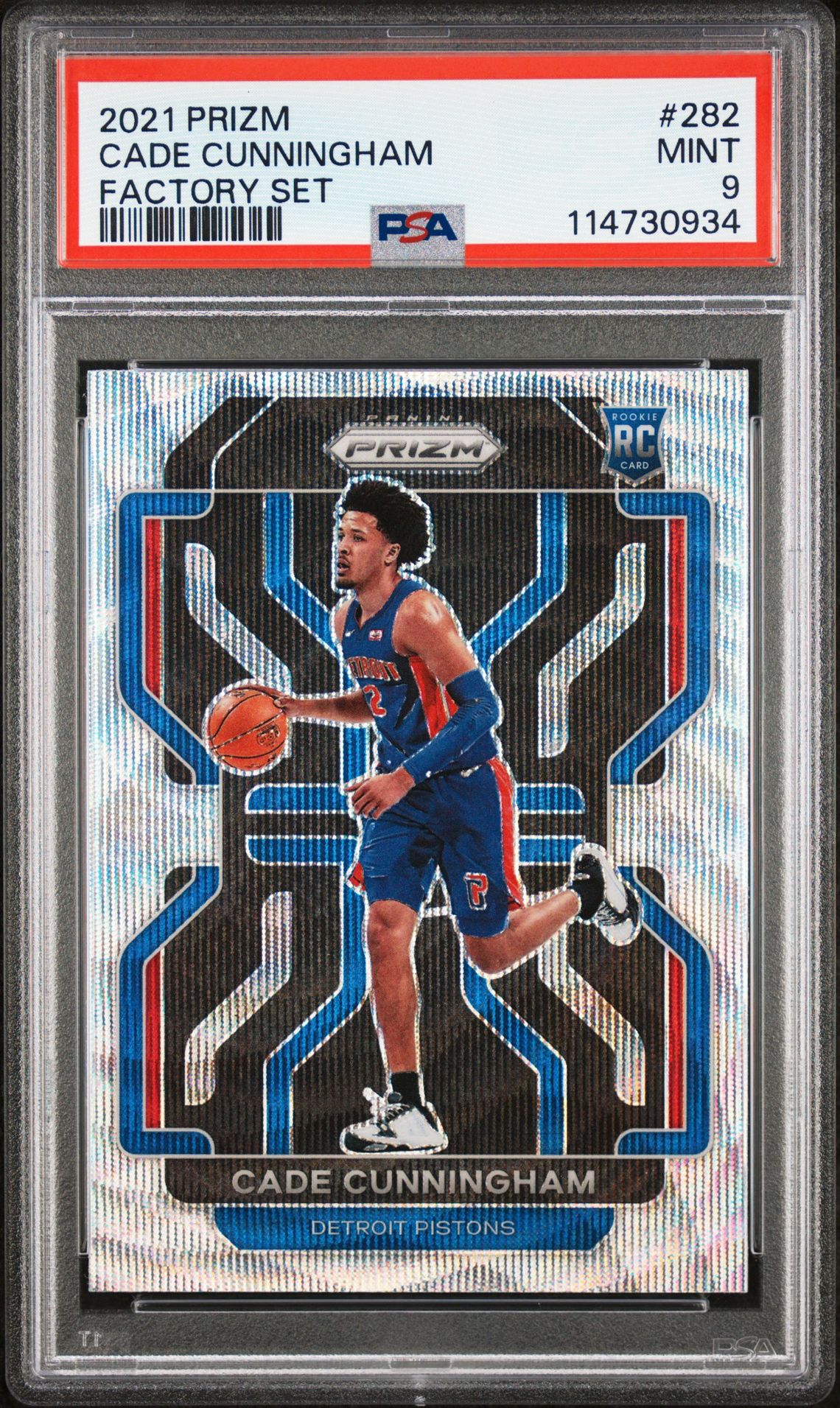 2021 Panini Prizm Factory Set Cade Cunningham #282 (Factory Set) Mint 9 front