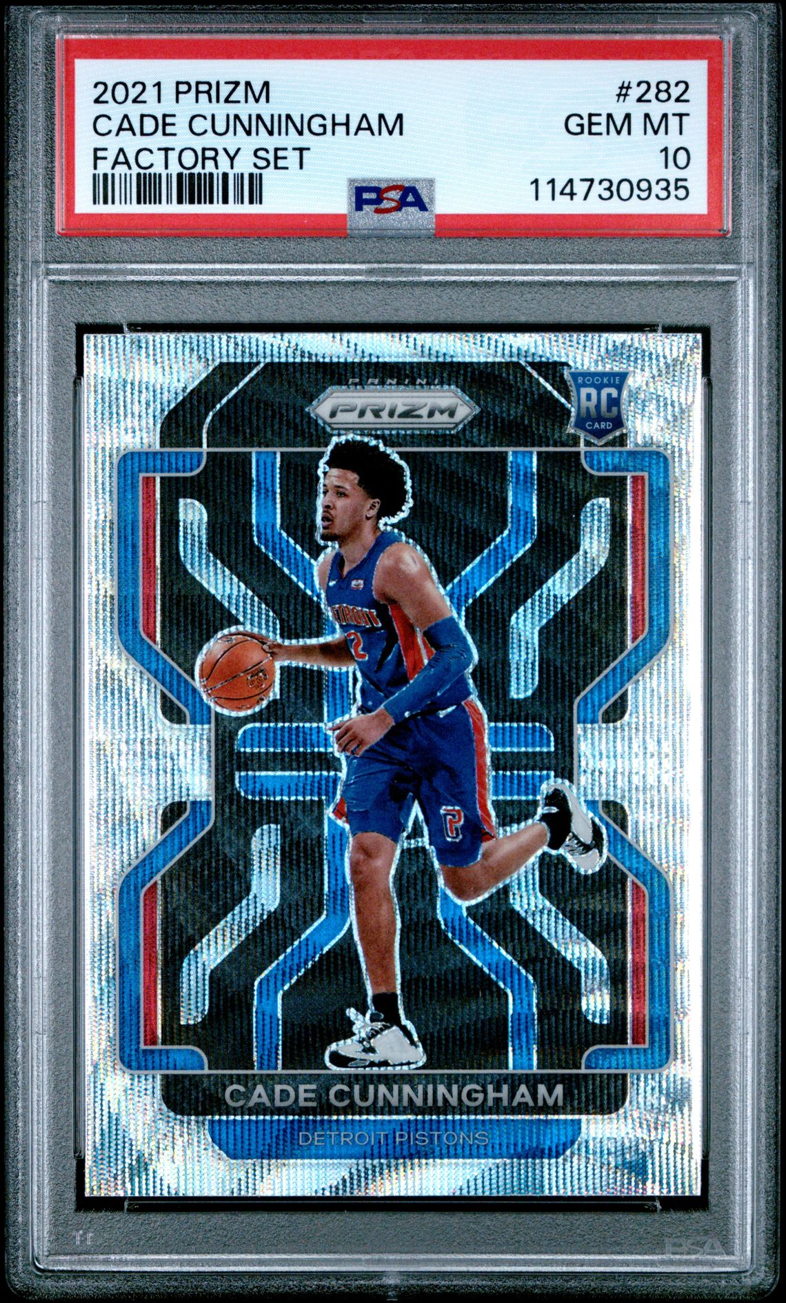 2021 Panini Prizm Factory Set Cade Cunningham #282 (Factory Set) Gem Mt 10 front