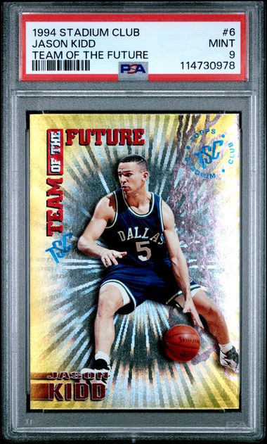 1994 Stadium Club Team Of The Future Jason Kidd #6 (Team Of The Future) Mint 9 front