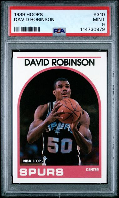 1989 Hoops David Robinson #310 Mint 9 front
