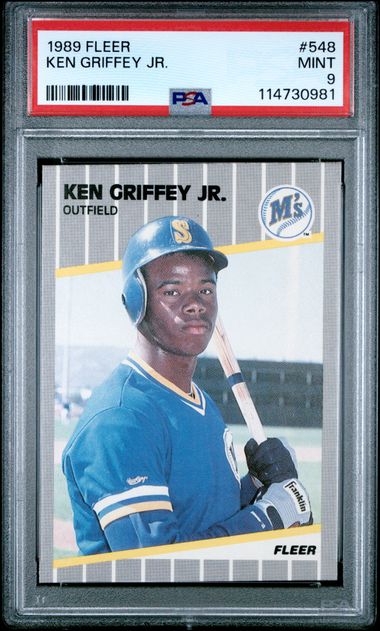 1989 Fleer Ken Griffey Jr. #548 Mint 9 front