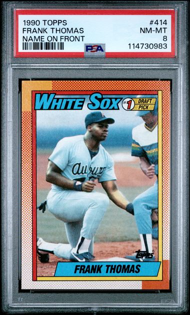 1990 Topps Frank Thomas #414 (Name On Front) Nm-Mt 8 front