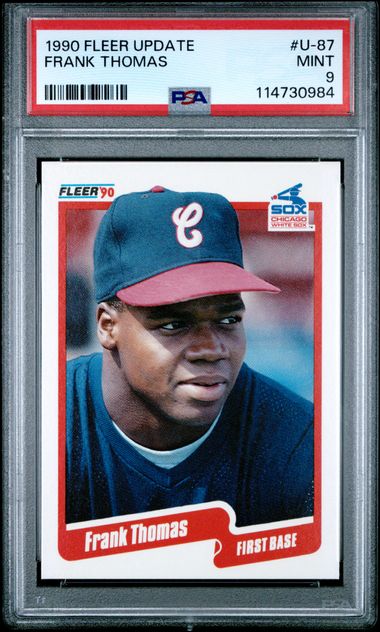 1990 Fleer Update Frank Thomas #U-87 Mint 9 front