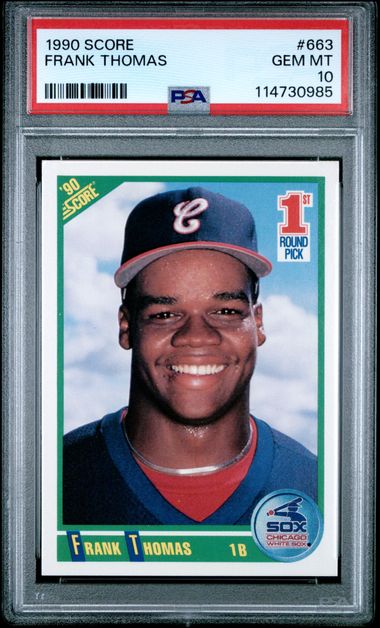1990 Score Frank Thomas #663 Gem Mt 10 front