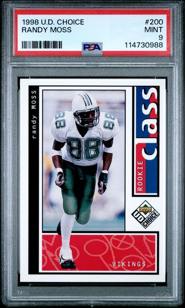 1998 Ud Choice Randy Moss #200 Mint 9 front