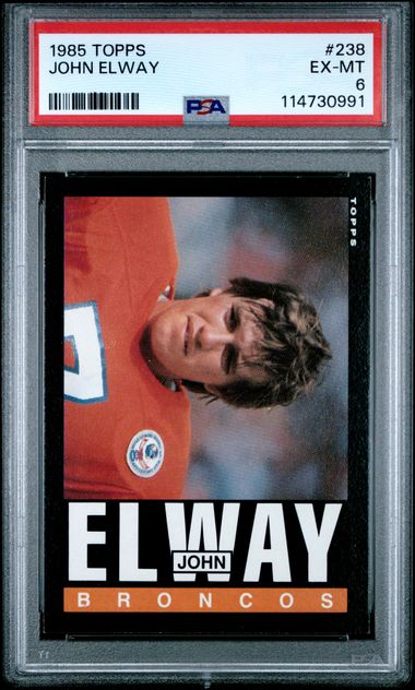 1985 Topps John Elway #238 Ex-Mt 6 front