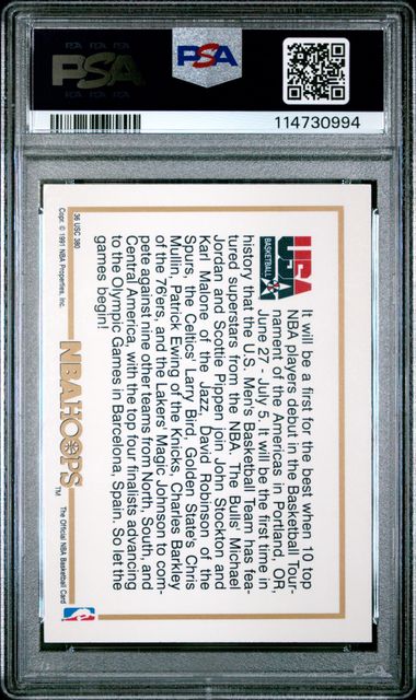 1991 Hoops Team Usa Nm-Mt 8 back