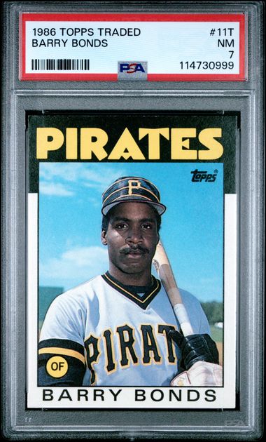 1986 Topps Traded Barry Bonds #11T Nm 7 front