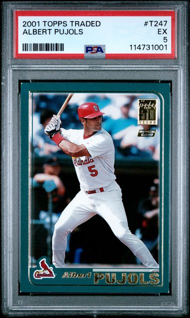 2001 Topps Traded Albert Pujols #T247 Ex 5 front