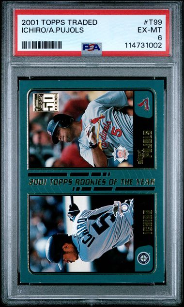 2001 Topps Traded Ichiro/A.pujols #T99 Ex-Mt 6 front