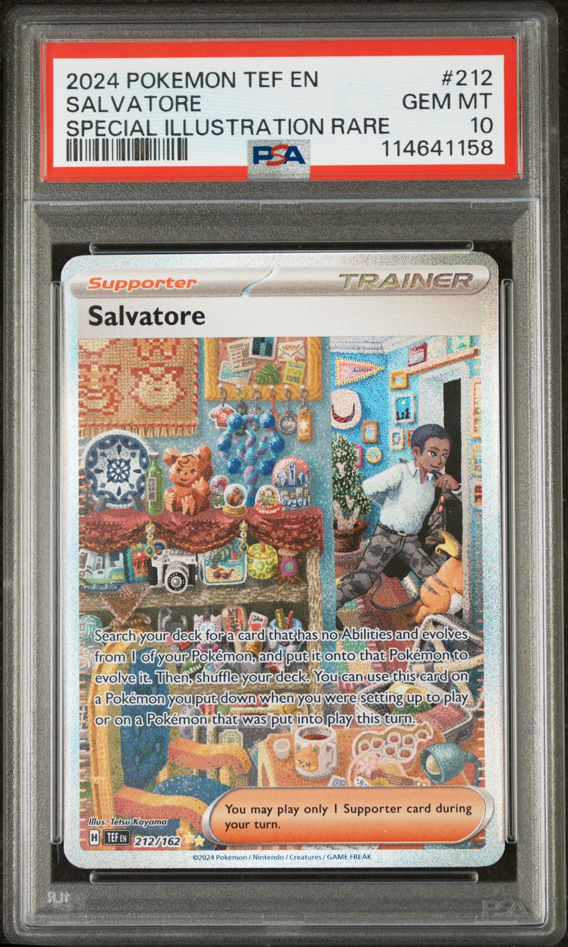 2024 Pokemon POKEMON TEF EN-TEMPORAL FORCES SPECIAL ILLUSTRATION RARE #212 Salvatore front