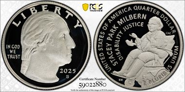 2025-S 25C Stacey Park Milbern Silver First Strike PR70DCAM