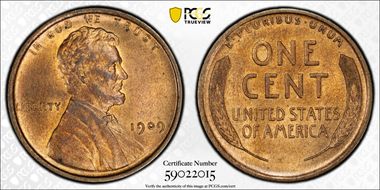 1909 1C Lincoln MS64RB