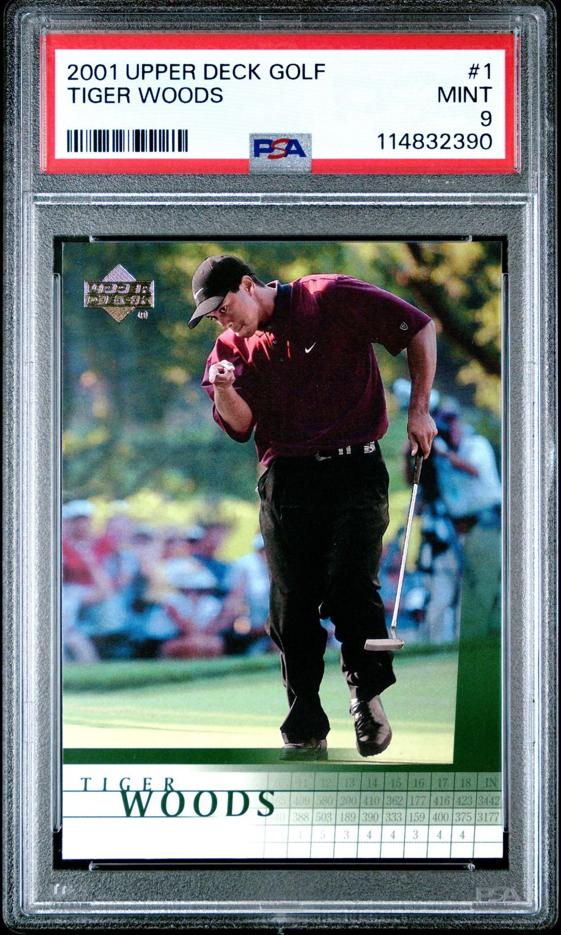2001 Upper Deck UPPER DECK GOLF #1 Tiger Woods front