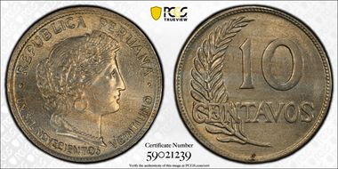 1921 10C KM-214.1 MS64