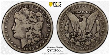 1879-CC $1 Capped Die F12