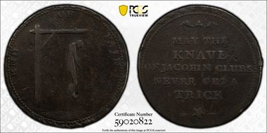 (c.1790) Tk 1/2D DH-831 Middlesex Spence's N1BN