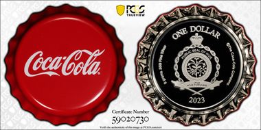 2023 $1 Coca-Cola Bottle Cap PR70DCAM