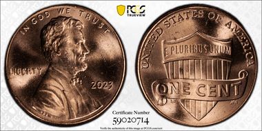 2023 1C Shield, Extra "V" MS66RD