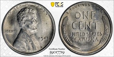 1943 1C MS65