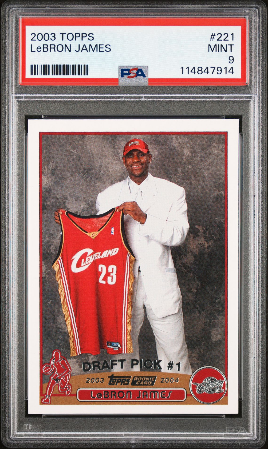 2003 Topps Lebron James #221 Mint 9 front