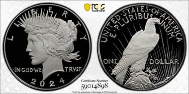 2024-S $1 Peace Dollar PR70DCAM