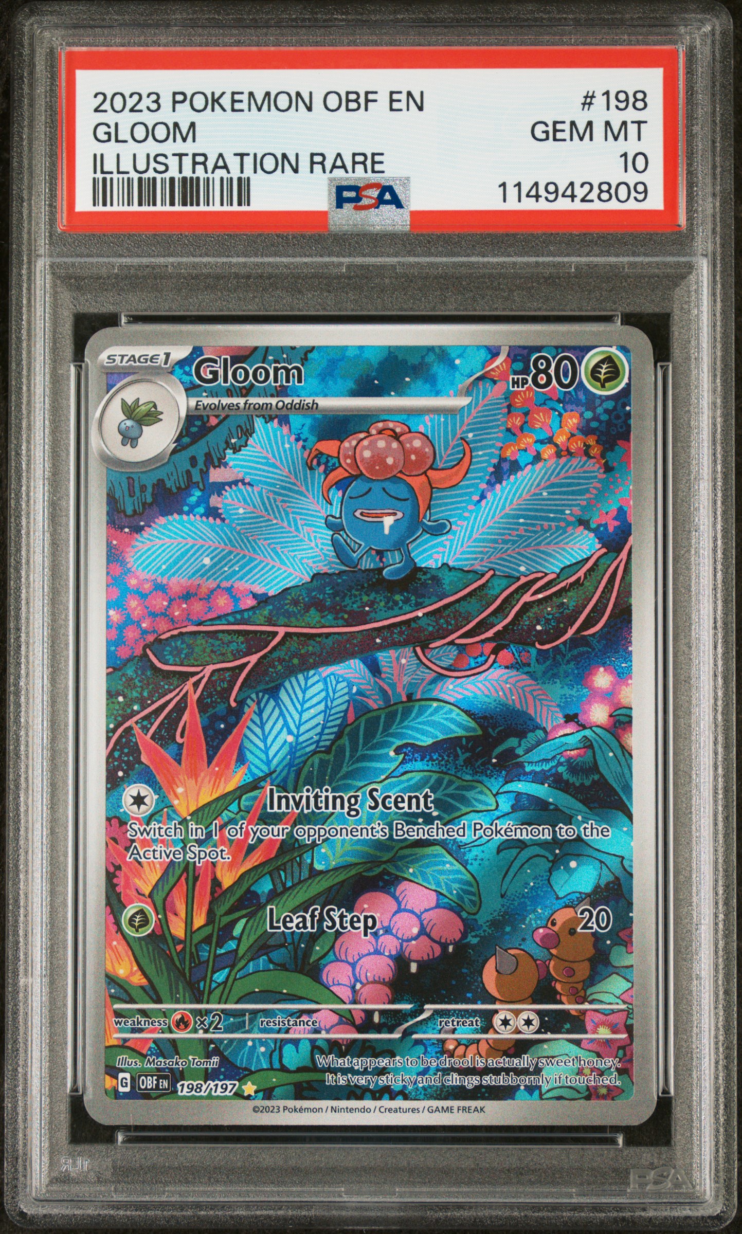 2023 #198 Gloom PSA 10 Obf EN-Obsidian Flames