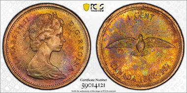 1967 1C MS64RB