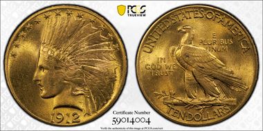 1912 $10 MS63