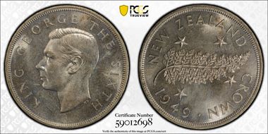 1949 Crown KM-22  Ag MS65