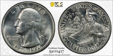 1976-S 25C Silver N1