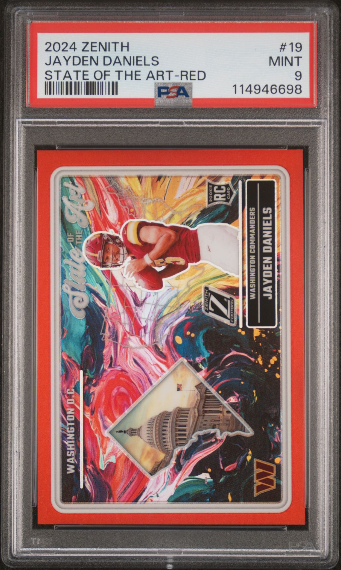 2024 Panini PANINI ZENITH STATE OF THE ART RED #19 Jayden Daniels front