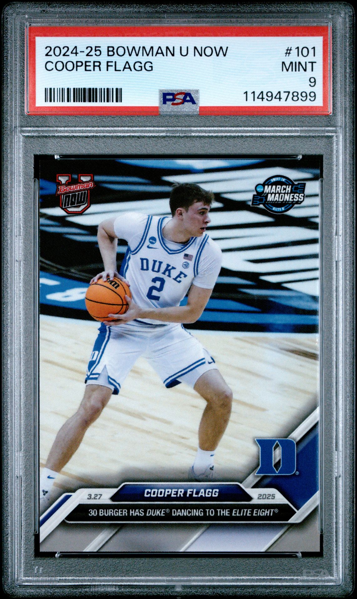 2024 Bowman BOWMAN U NOW #101 Cooper Flagg front
