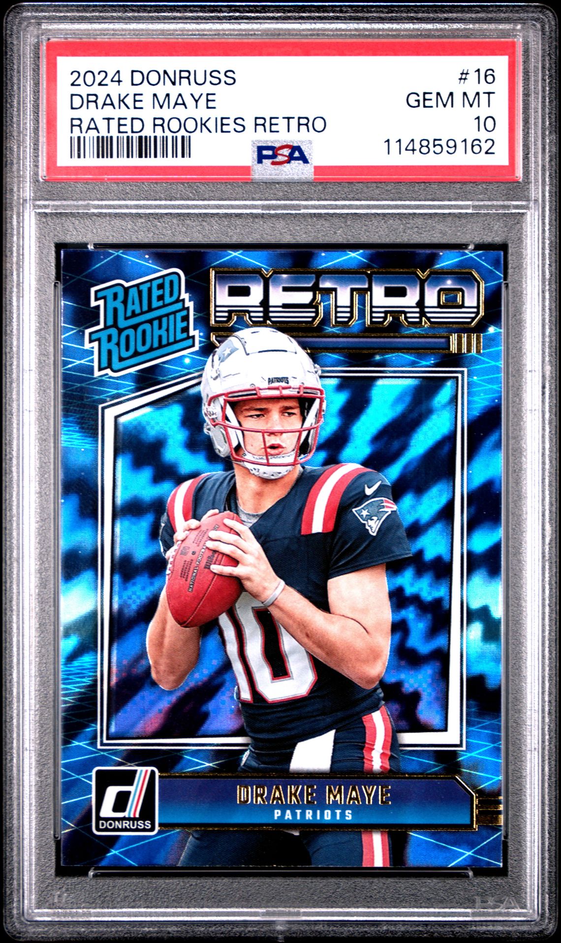 2024 Panini Panini Donruss Rated Rookies Retro #16 Drake Maye front