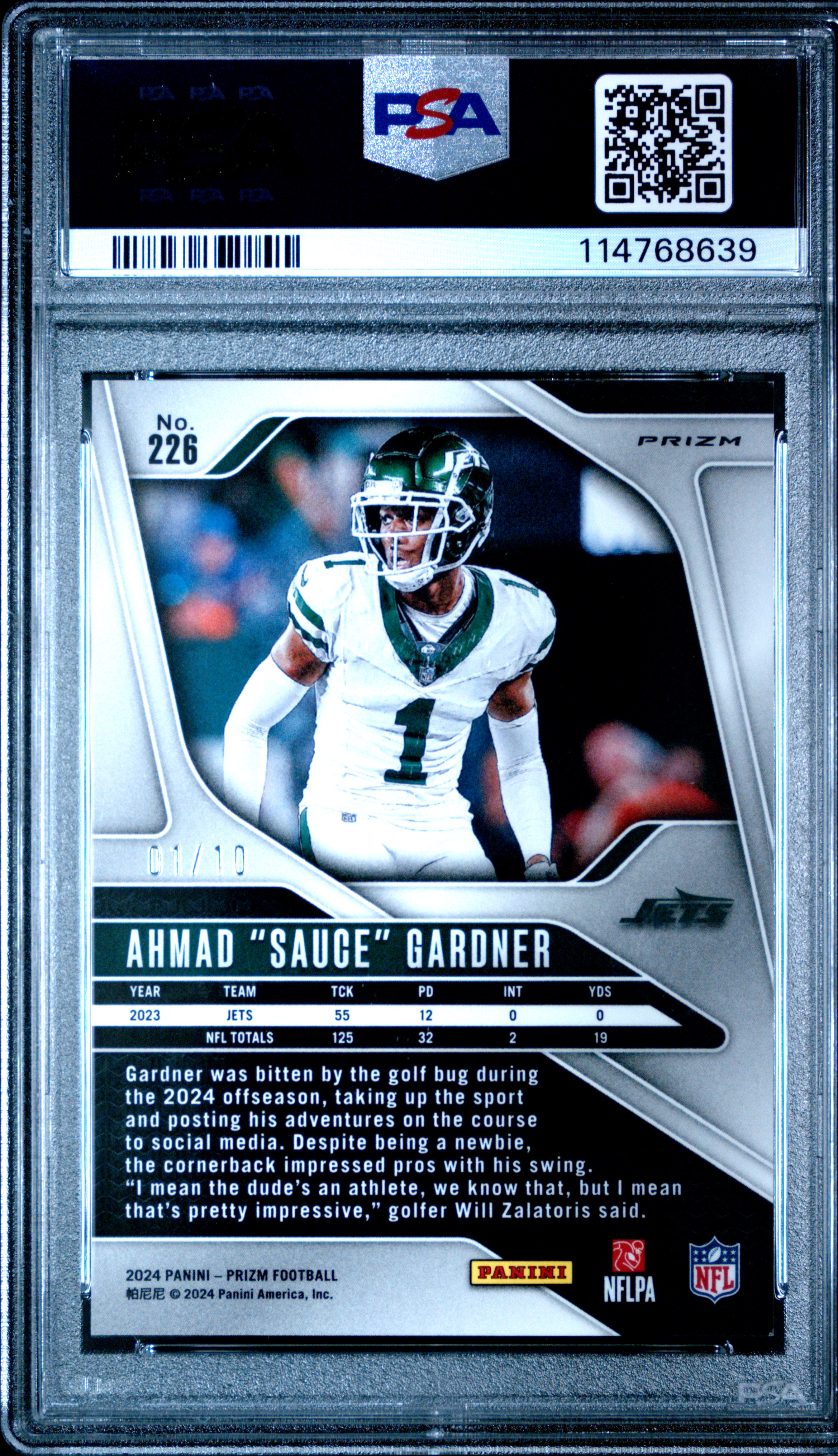 クロース　直筆サイン　ジャージ　2022 PANINI national Daniel Jones 2022 Panini Absolute Green Foil #47 New York