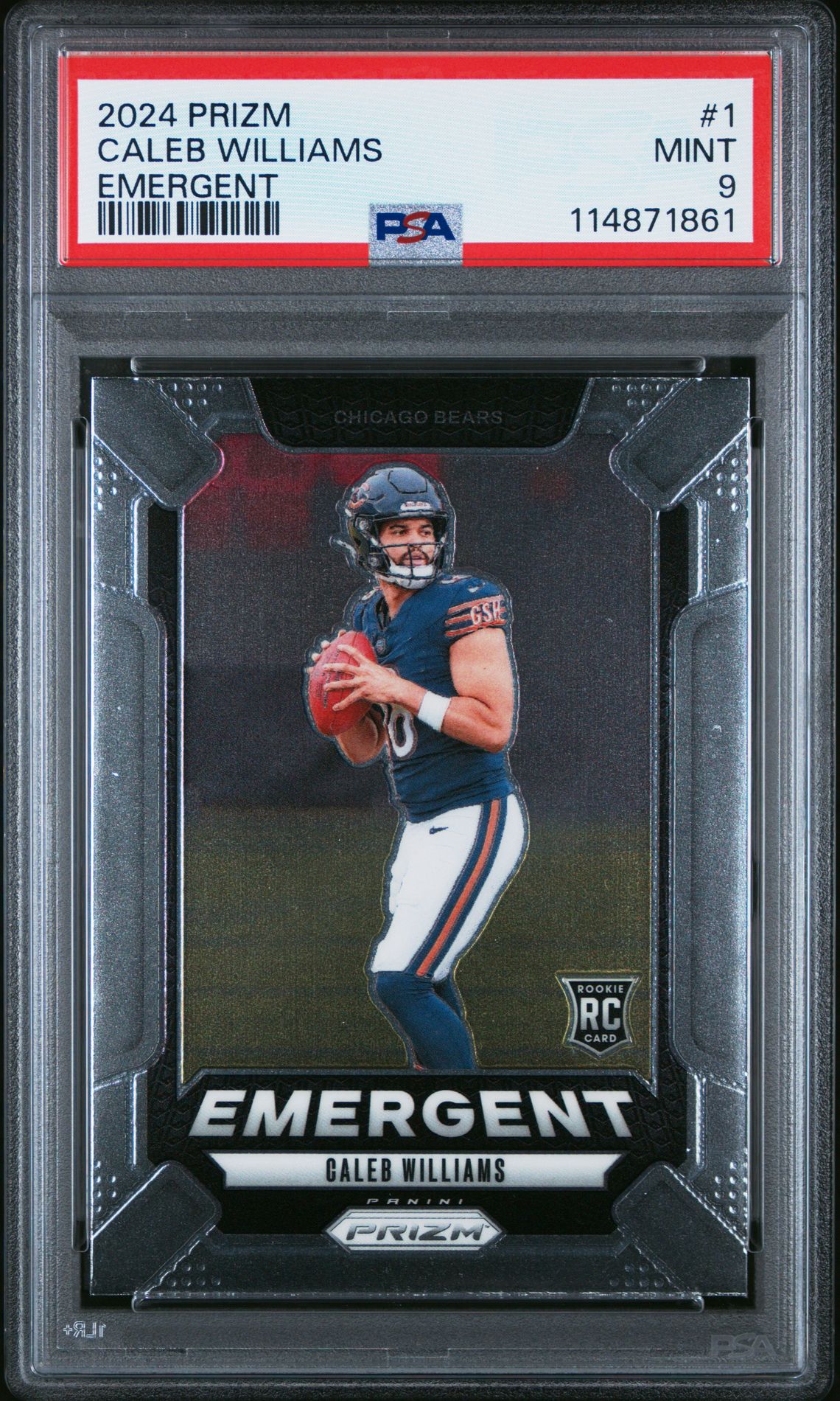 2024 Panini PANINI PRIZM EMERGENT #1 Caleb Williams front