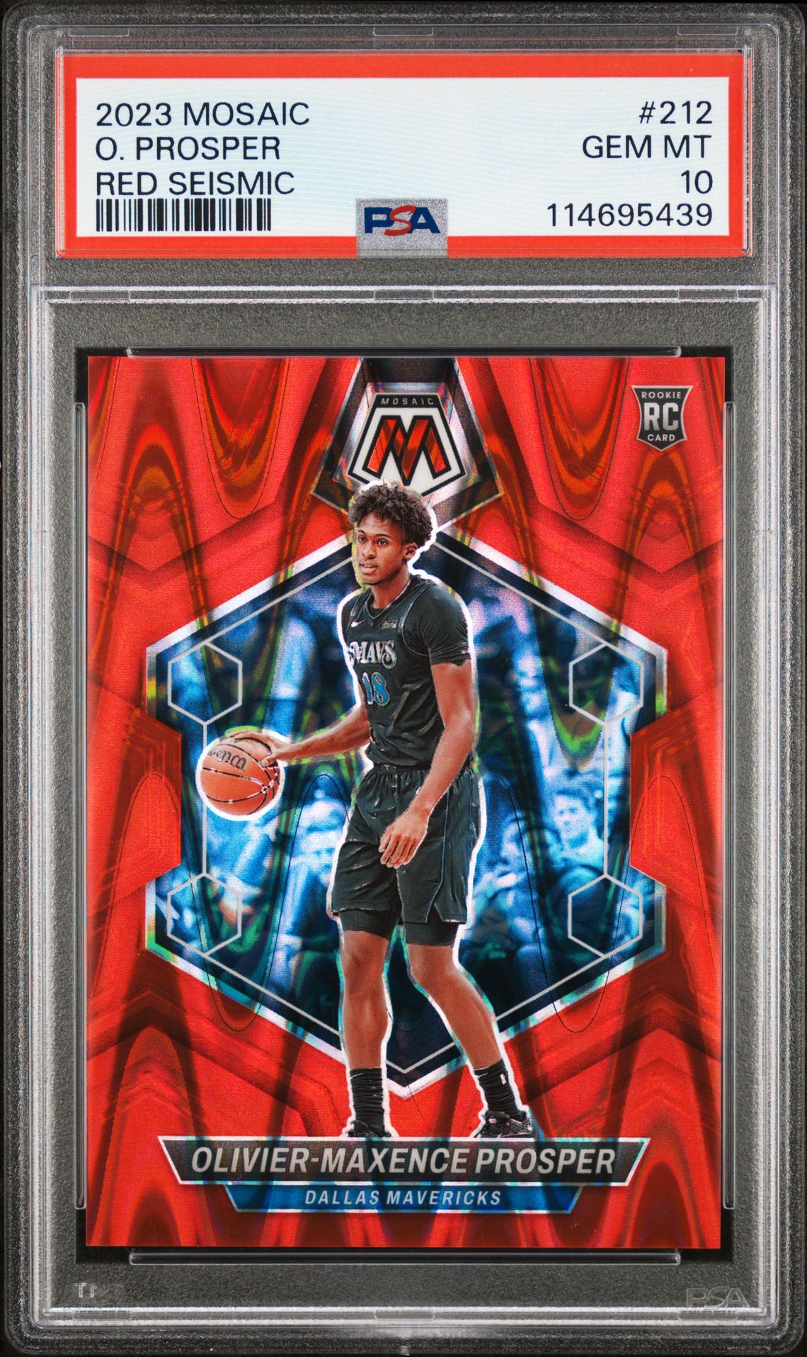 2023 Panini PANINI MOSAIC RED SEISMIC #212 O. Prosper front