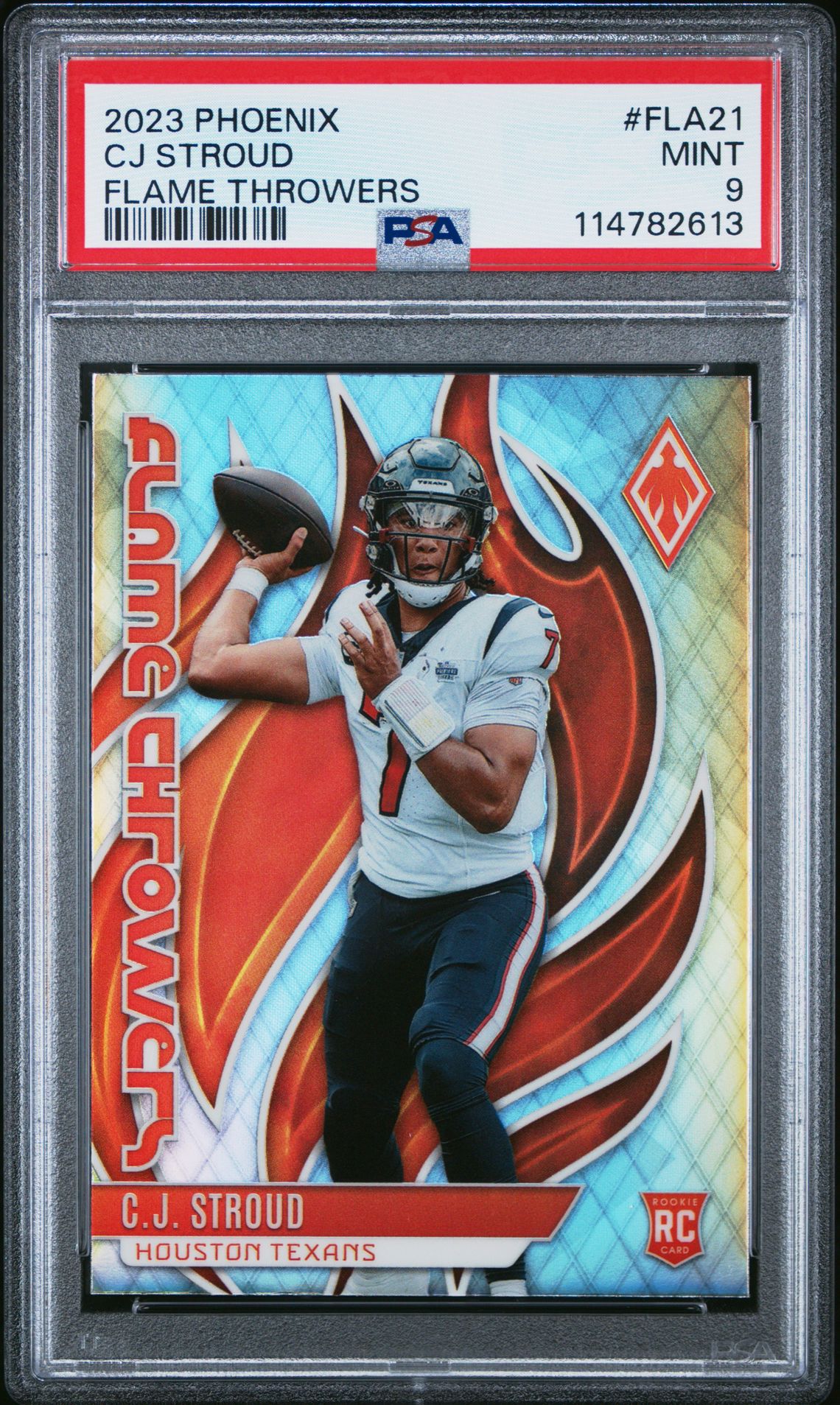 2023 Panini Phoenix Flame Throwers Cj Stroud #Fla21 Mint 9 front