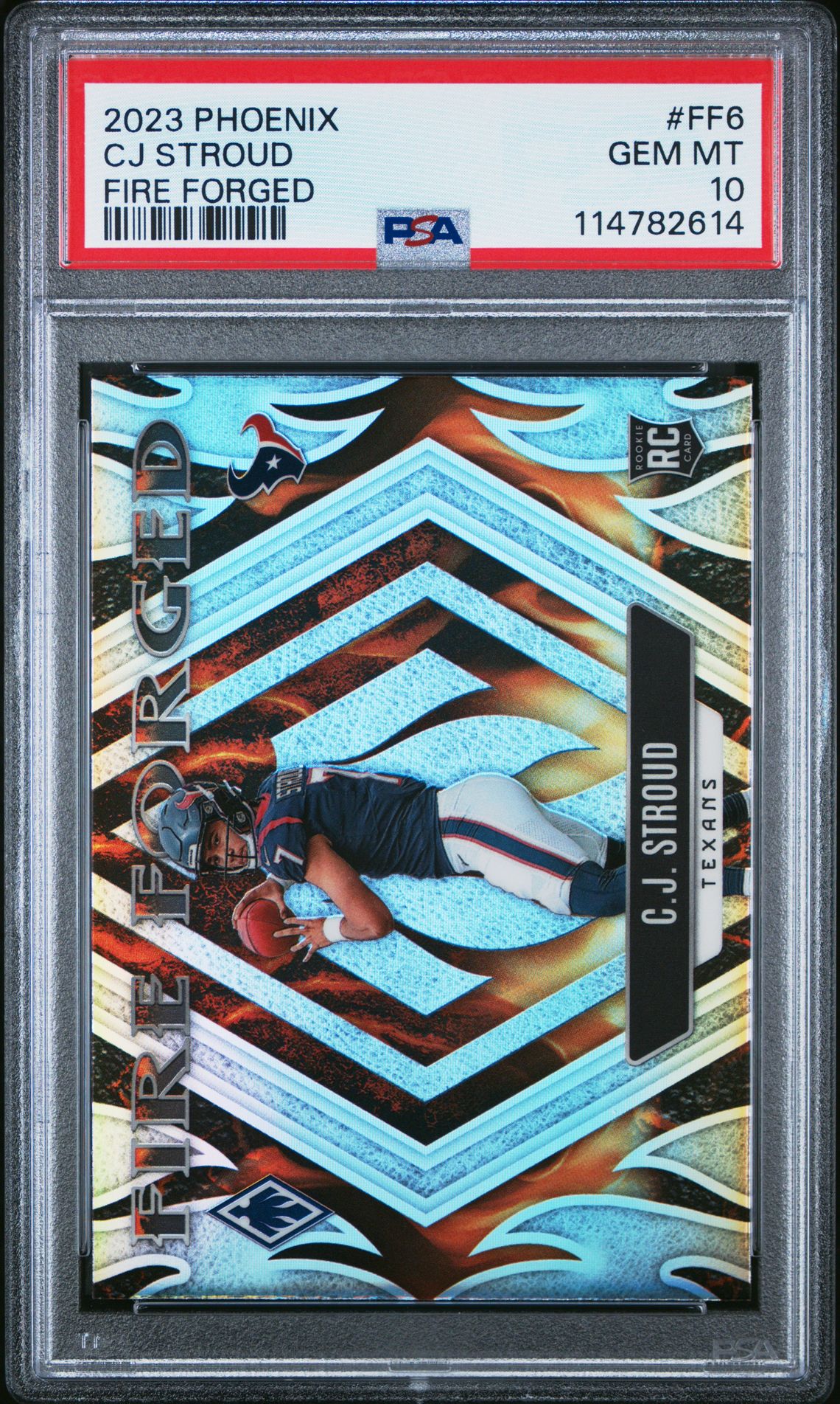 2023 Panini Phoenix Fire Forged Cj Stroud #Ff6 Gem Mt 10 front