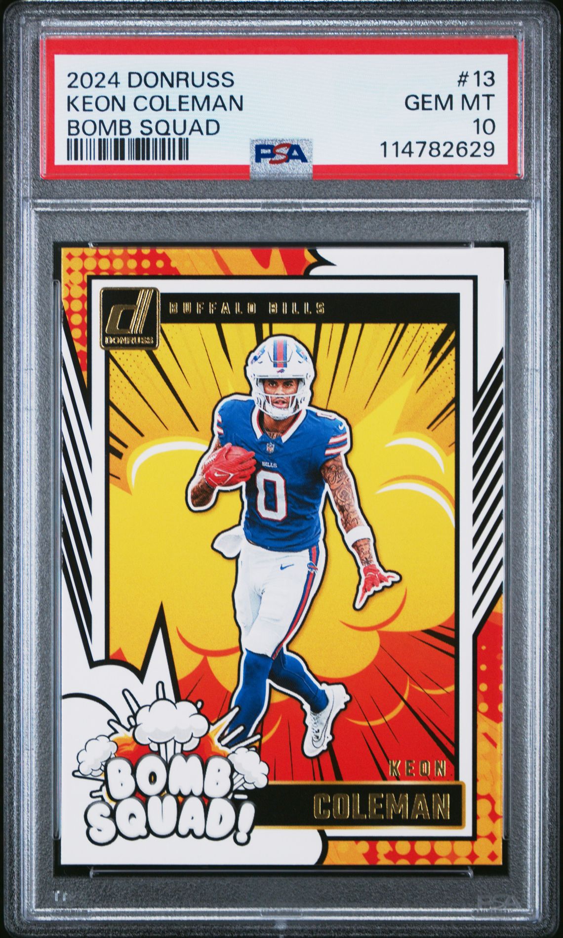 2024 Panini Donruss Bomb Squad Keon Coleman #13 Gem Mt 10 front