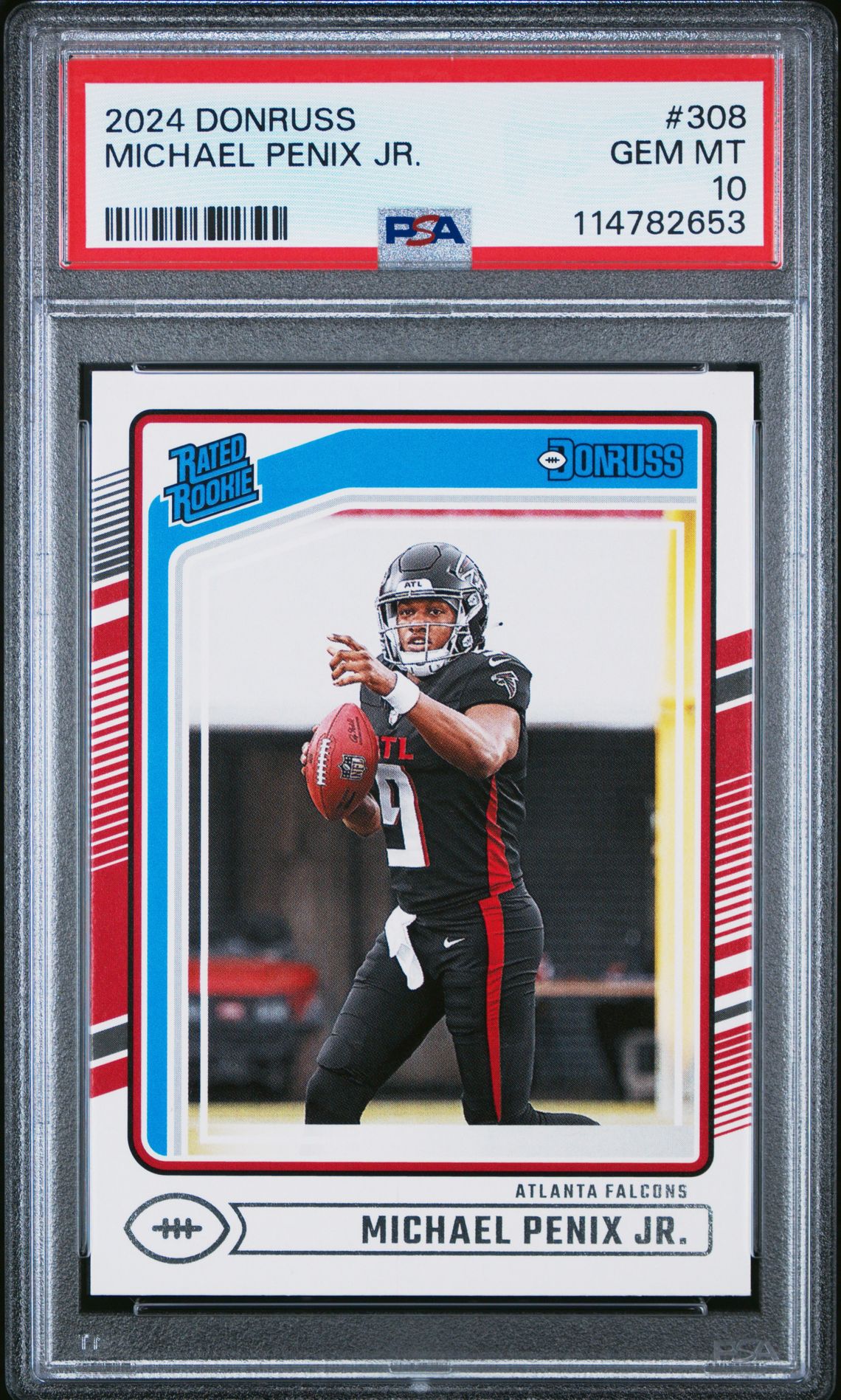 2024 Panini Donruss Michael Penix Jr. #308 Gem Mt 10 front