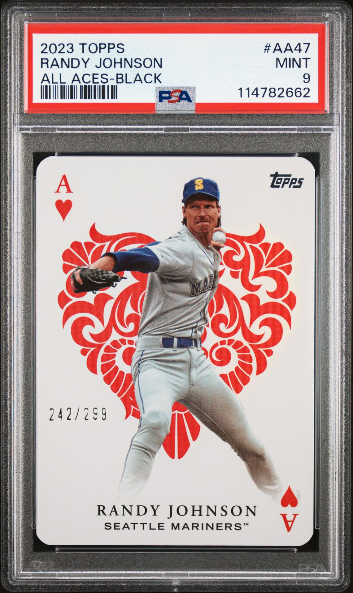 2023 Topps All Aces Randy Johnson #Aa47 (All Aces-Black) Mint 9 front