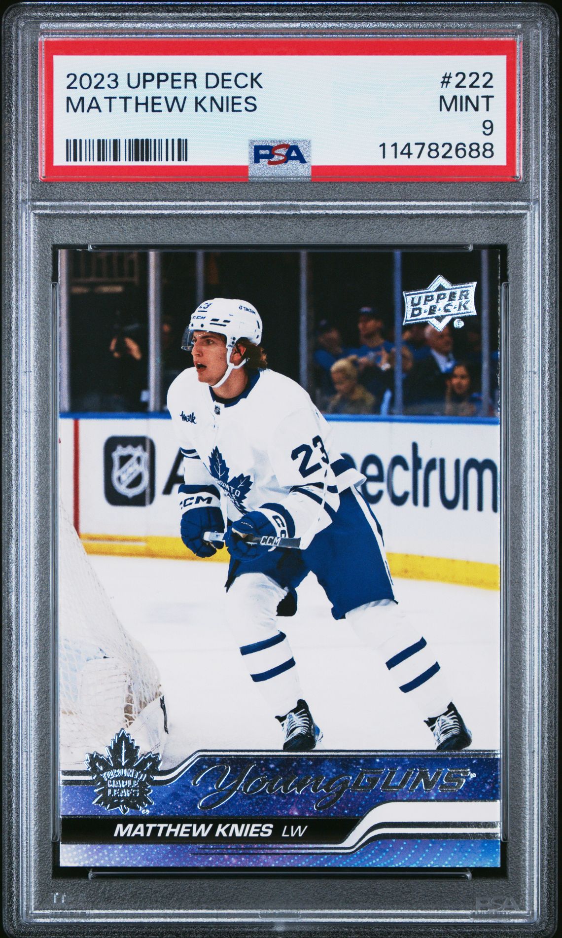 2023 Upper Deck Matthew Knies #222 Mint 9 front