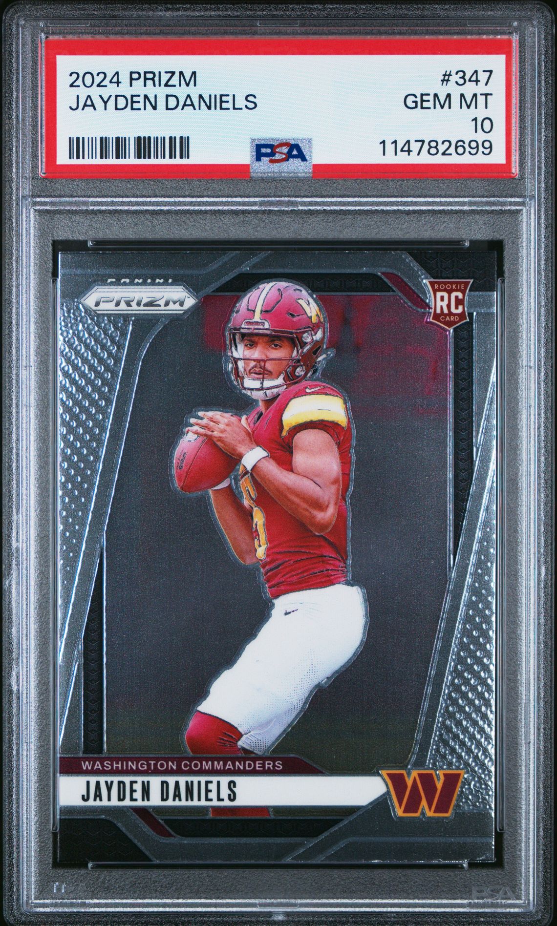 2024 Panini Prizm Jayden Daniels #347 Gem Mt 10 front