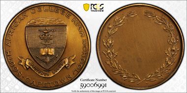 No Date Medal Laidlaw-0265b AE SA College HS MS64
